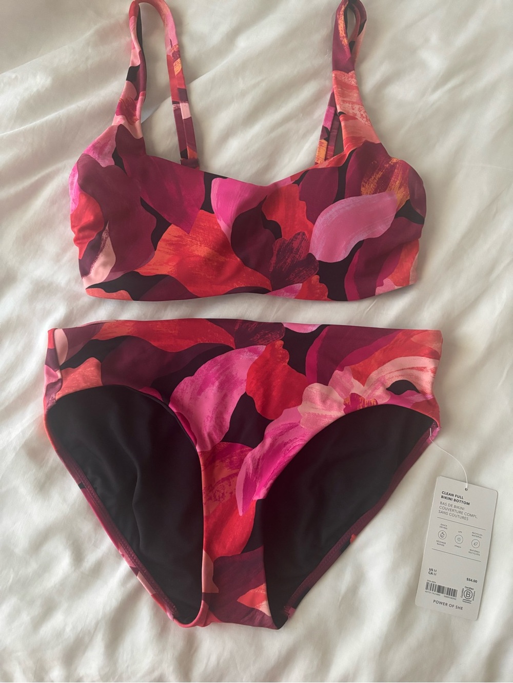 Athleta - New with Tags Floral High-Waist Bikini Bottoms and Top